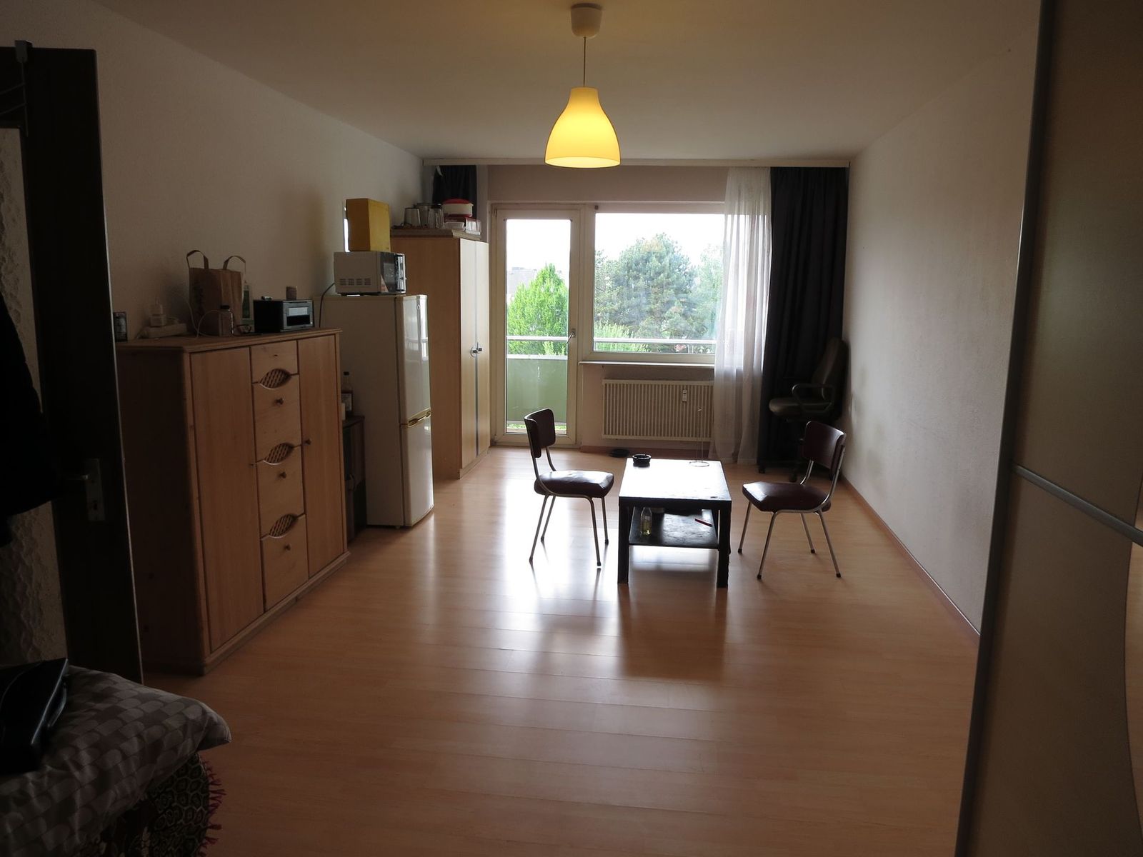 Vermietete 1-Zimmer-Wohnung mit Balkon, Hattersheim am Main – Wohn/Schlafz. 1.2